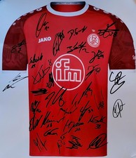 SIGNIERTES GROSSES ROT WEISS ESSEN FOTO / BILD , SIGNIERT TEAM 25 / 26 , TRIKOT