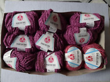 Wolle Paket - 500gr. Stahlsche Wolle Portofino  Soufle  und Color hellpflaume