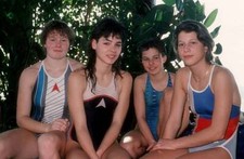 Katja Woywood and friends at