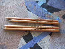 4 Lyra Pro Natura Office Blei Stifte 2x HB 2x 2B 16-17cm naturbelassen Holz