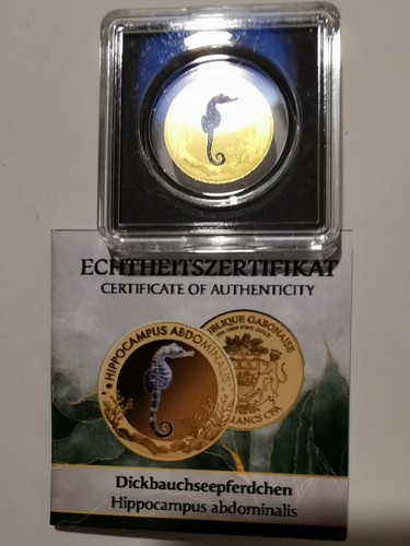 Goldmünze seepferdchen - goldmünze,