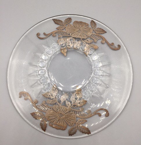 Glas teller sterling silber - glas,