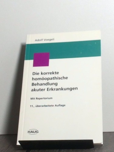 Die korrekte homöopathische