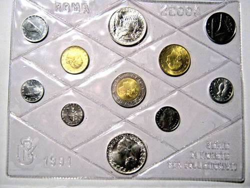 Italien 1991 kursmünzensatz - 1991,