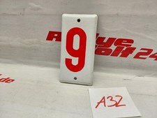 DDR EMAILLE SCHILD NUMMER