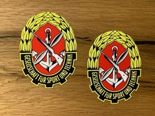 2x DDR GST Aufkleber Sport Technik Oldtimer Vintage Ostalgie VEB Retro IFA #849