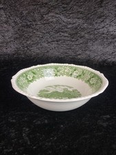 Große Schale Schüssel Adams China Englisch Scenic Grün Porzellan Keramik Ø22,5