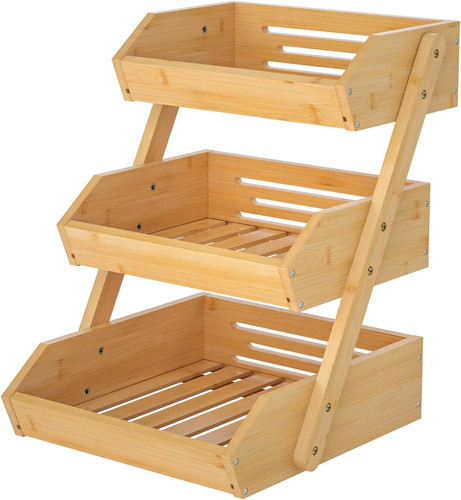 Obstkorb bambus stufiger - obstkorb, bambus,