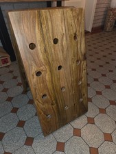 Rüttelbrett Weinregal Flaschenregal für 24 Flaschen aus Holz , vintage Stil