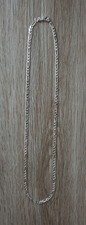 Silber Figaro Halskette Unisex.Länge 60cm.,breite 0,5mm.Neu.