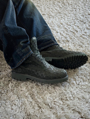 Timberland woven leather boots - woven,
