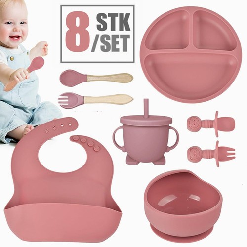 Silikon baby geschirrset - silikon,