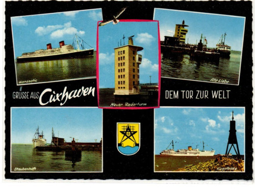 Ansichtskarte cuxhaven - ansichtskarte,