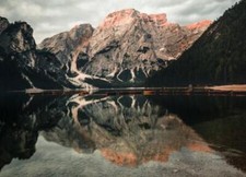 Wandbild: Lake Braies, auch
