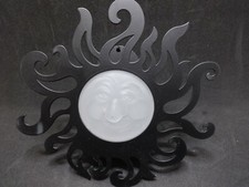 Party Life - Sonne - Teelicht  - Wandhalter -  Metall - Glas - schwarz - K`J