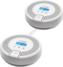 X-Sense CO Melder mit Digitalanzeige, austauschbare Batterie, TÜV zertifiziert,