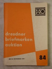 alter Auktionskatalog Dresdner Briefmarken Auktion Nr. 84 1979 mit Beilagen