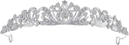 Silber diadem krone damen - silber,