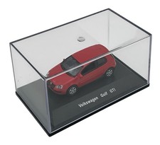 Welly H0 1:87 VW Golf GTI rot Modellauto mit Vitrine Golf 5 (BJ 2004/MJ 2005)