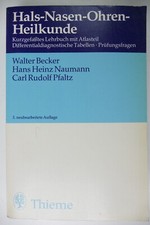 Walter Becker Hals Nasen Ohren Heilkunde Thieme 1986 To-4312