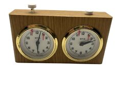 Rarität Schachuhr von BHB Classic Braun Schach Timer Uhr Qualität West-Germany