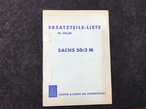 Ersatzteilliste sachs 3 m - ersatzteilliste, /3