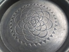 Zinn Schale Teller Pewter Made in Austria Handmade Handguss antik Vintage