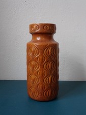 Vase Keramik Scheurich Onion honigfarben 285-23 60er Jahre