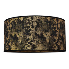 HELAM Lampenschirm Abba E27 Ø 40/Höhe 20 cm schwarz gold Lampenzubehör Schirm