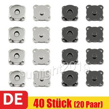 20 Paar 14mm Magnetknöpfe, Druckknöpfe Zum Annähen, Magnetverschluss Taschen