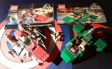 LEGO Star Wars 7134 A-Wing Starfighter & 7124 Naboo Flash Fighter (2000) Reste