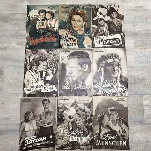 Konvolut filmprogramm - 9x,