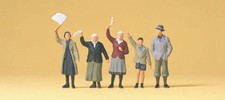 Preiser 72413 1:72 Winkende Zivilisten am Straße , NEU & OVP
