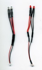 * TOP *  Slotcar LED Beleuchtung - Xenon, Rot  für Carrera Decoder, ohne Löten *