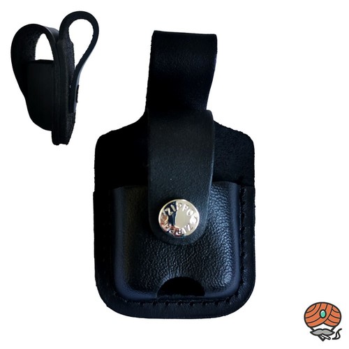 Zippo ledertasche schwarz - zippo, ledertasche,