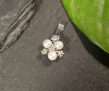 Toller 835 Silber Anhänger Perlen Blüten Signiert FS Franz Scheurle Heute Quinn