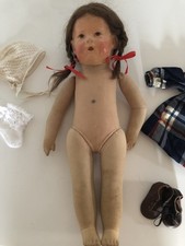 Original Käthe Kruse Puppe mit Stoffkopf, ca. 44 cm groß