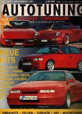 Zeitschrift AUTOTUNING von 12. 1991 Golf Polo Calibra nissan Fiesta Alfa Fiat
