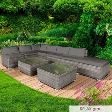 BRAST Gartenmöbel Alu Poly Rattan Lounge Möbel Garnitur Sitzgruppe Sofa - 2.Wahl