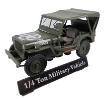 Jeep Willys US Army 1:43 Diecast Modellauto Cararama 813014