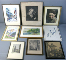 9-tlg. Konvolut alte