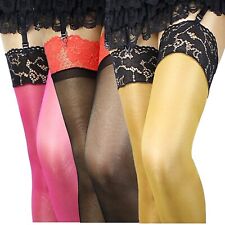 Strapsstrümpfe mit Spitze