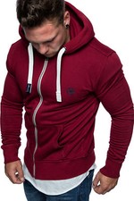 Herren Zipper Kapuzenpullover