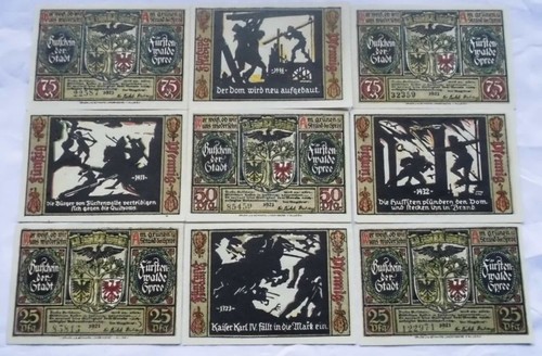 Banknoten notgeld stadt - notgeld,