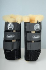 Gera Meditex Gamaschen mit Lammfell, schwarz, Größe V-2, unbenutzt