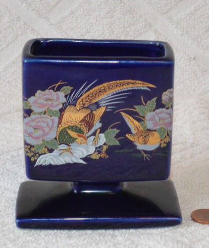 Vintage keramik blau mit - vintage,