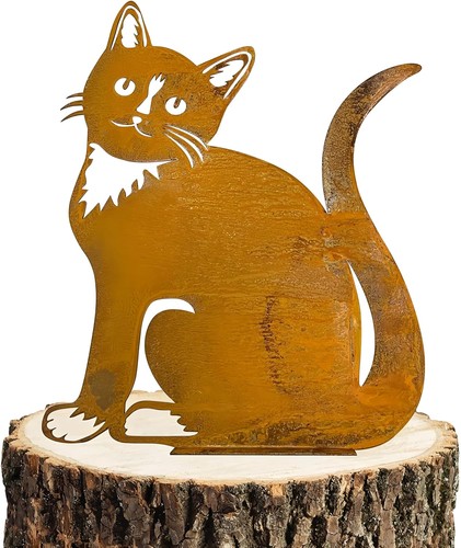 Katze gartendeko rost - katze,