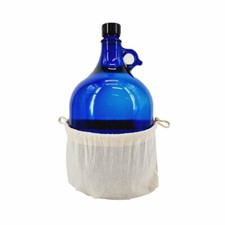 Glasballon blau 5 Liter mit