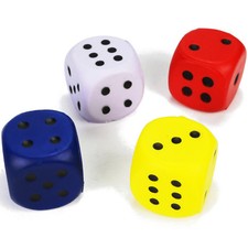 4 Stück weiche Soft Würfel große Schaumstoff Würfel 4er Set für Kinder NEU bunt