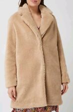 review kurzmantel aus teddyfell in beige